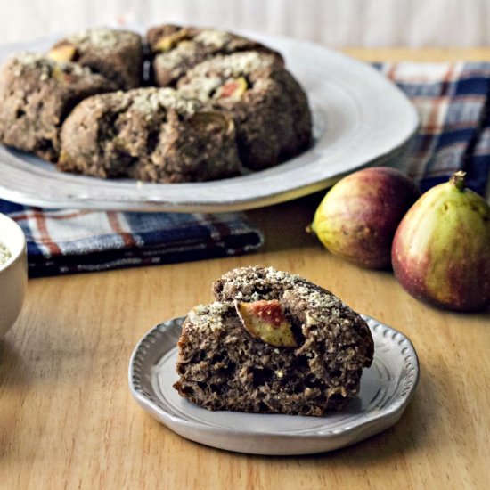 fig & buckwheat scones