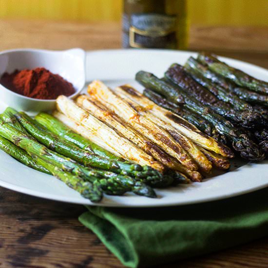 Smoky Tri-Color Asparagus