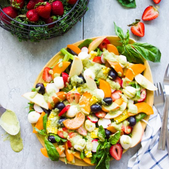 Summer Fruit Salad with Basil