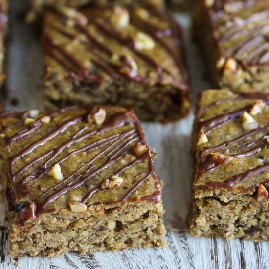 Chocolate Chunk Banana Bread Bars