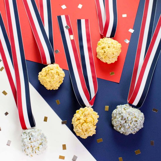 Olympic Medal Popcorn Balls