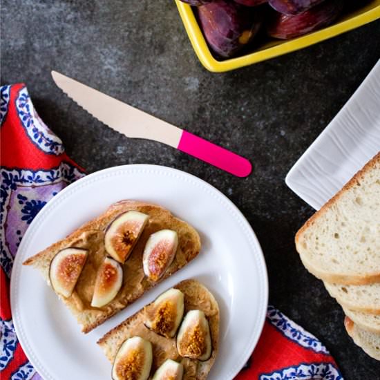 Peanut Butter and Fig Toast