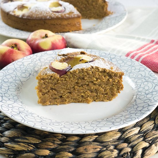 Vegan Summer Nectarine Cake