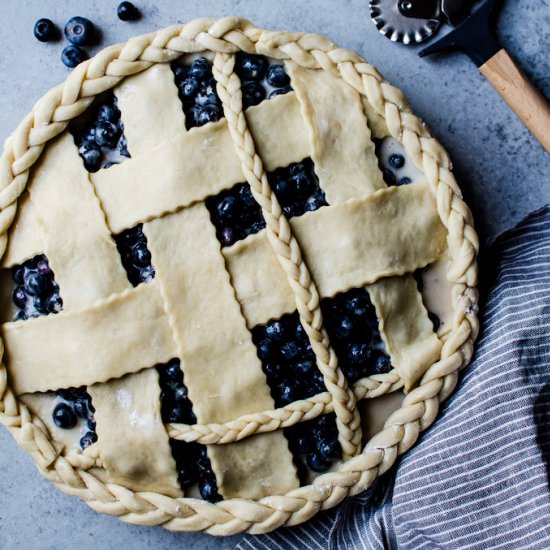 Blueberry Buttermilk Pie