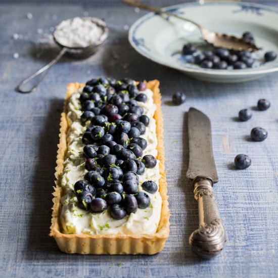 Blueberry & Lime Mascarpone Tart