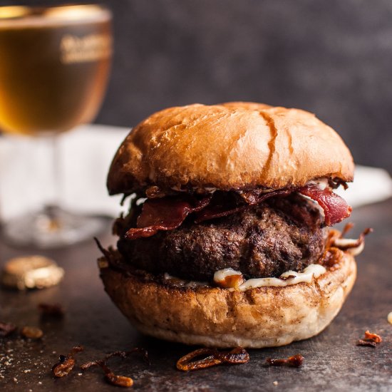 Bacon & Horseradish Beef Burger