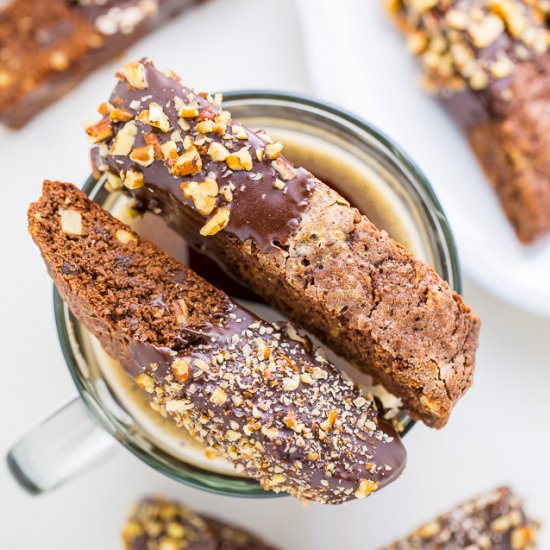 Chocolate Pecan Biscotti