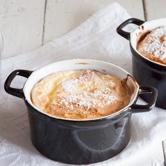 Red Fruit and Cream Cheese Souffle