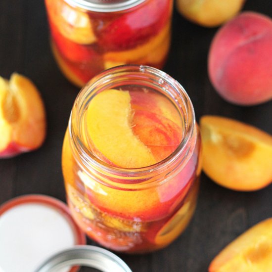 Easy Refrigerator Pickled Peaches