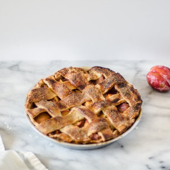 Nectarine Pie + Goat Cheese Crust