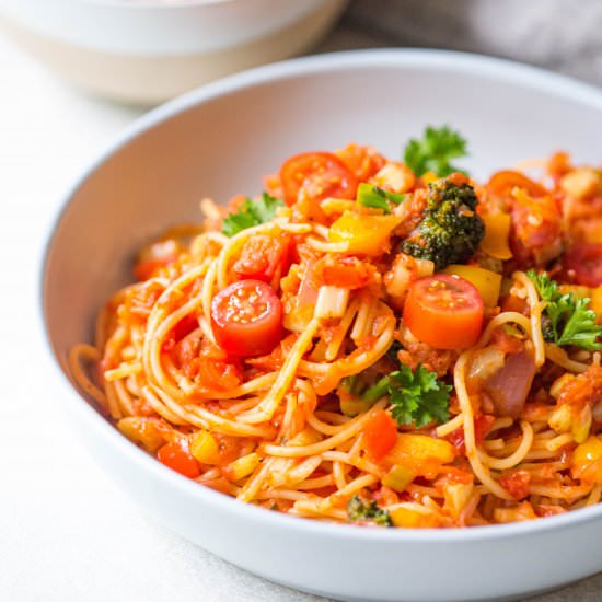 Gluten Free Vegan Spaghetti