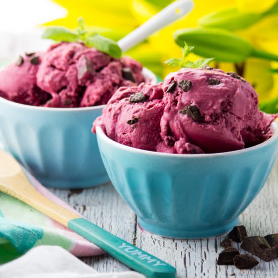 Chocolate Chunk Beet Ice Cream