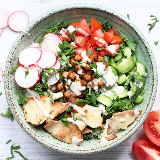 Falafel-Inspired Kale Salad