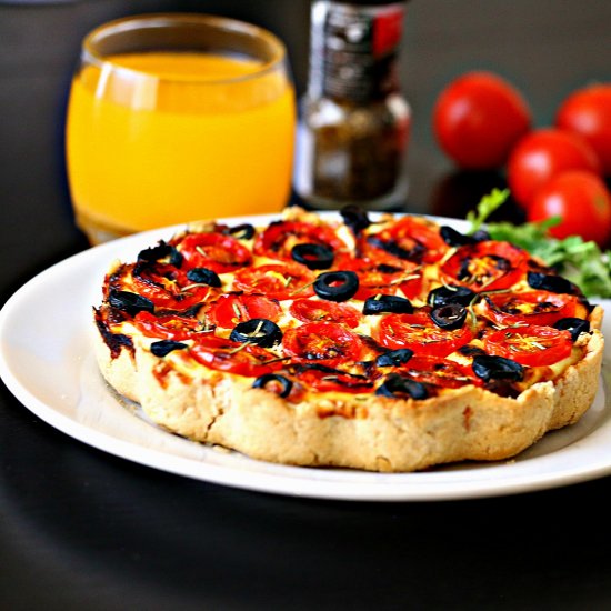 Cheesy Fresh Tomato Ricotta Tart