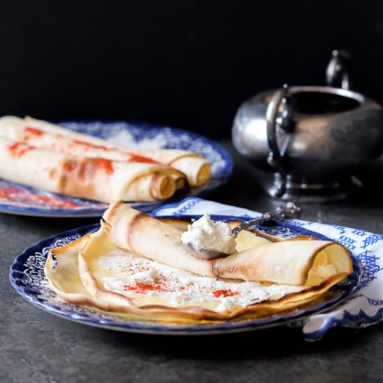 Crepes With Goat Cheese