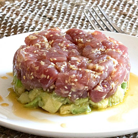 Tuna Tartare with Sweet Asian Sauce