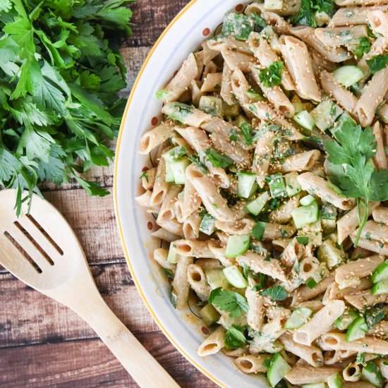 Tahini Pasta Salad