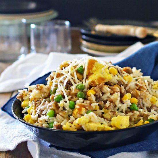 Sausage & Egg Rice Bowl