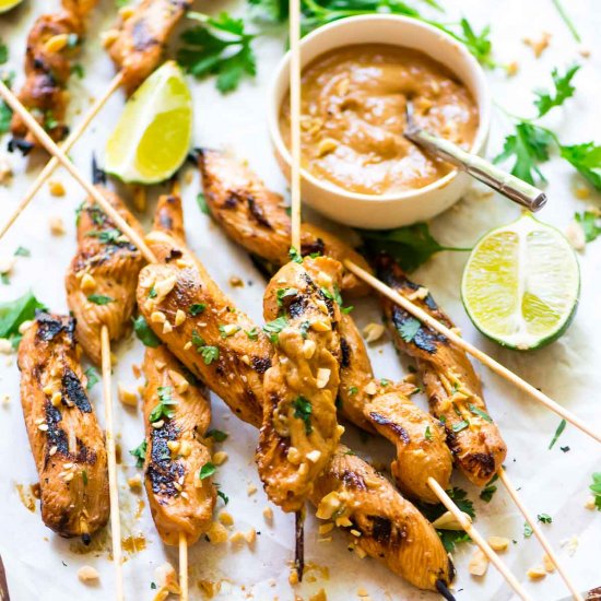 Satay Chicken Skewers