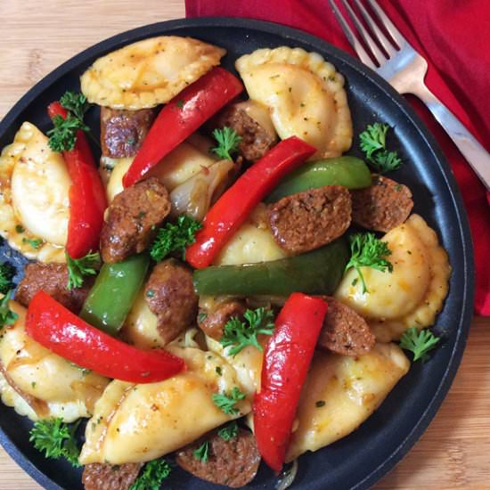 Perogies with Italian Sausage