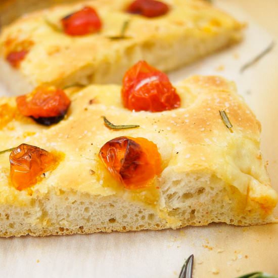 Foccacia with Tomato & Rosemary