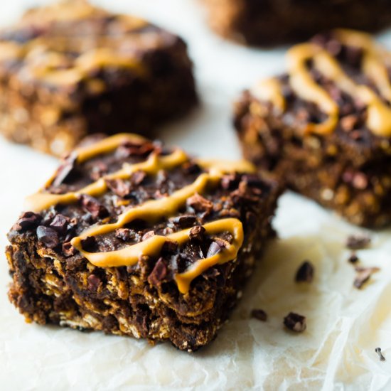 Vegan Cacao Peanut Breakfast Bars