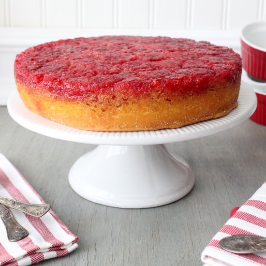 Raspberry lemon cake