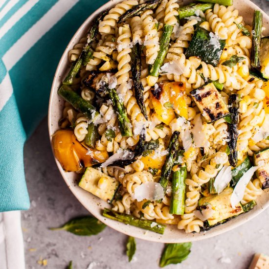 Grilled Summer Veggie Pasta Salad