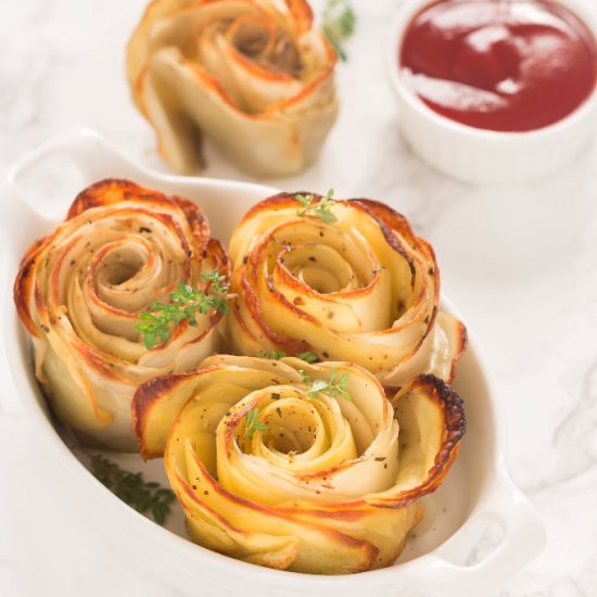 Baked Potato Roses