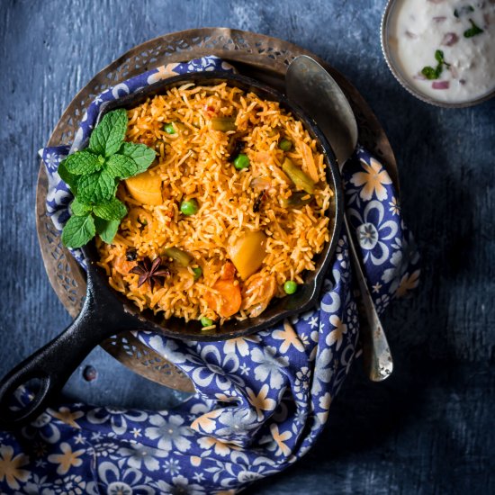 Vegetable Dum Biryani