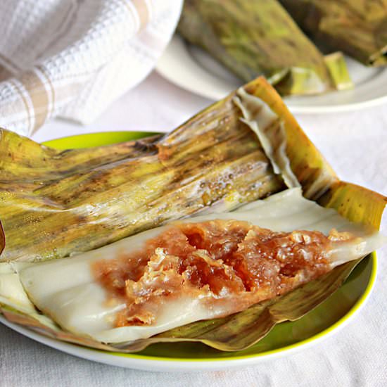 Steamed Rice Parcels With Jackfruit