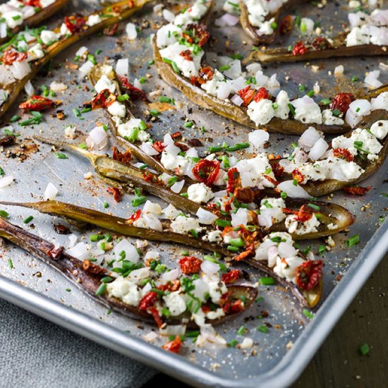 Goat Cheese Roasted Eggplant