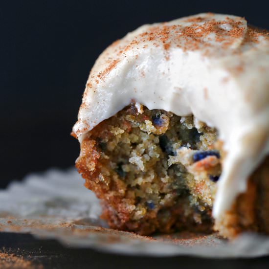 Rainbow Carrot Cake Muffins