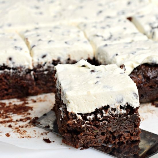 Chocolate Chip Zucchini Brownies