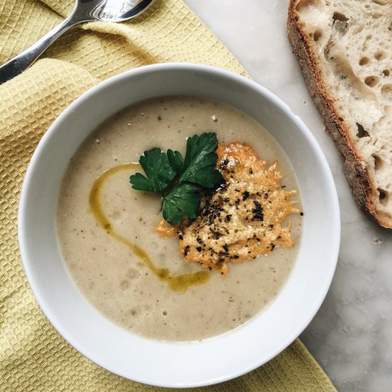 Roasted Jerusalem Artichoke Soup