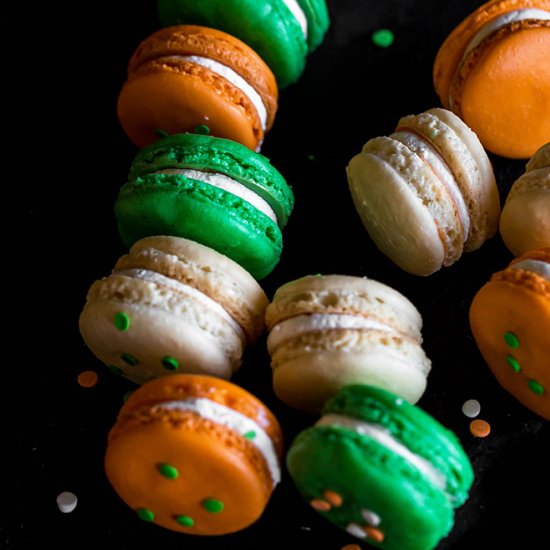 Indian Tricolor Macarons