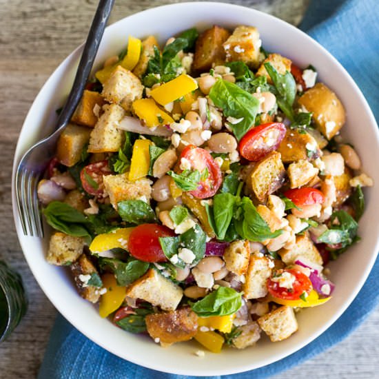 Panzanella Salad with White Beans