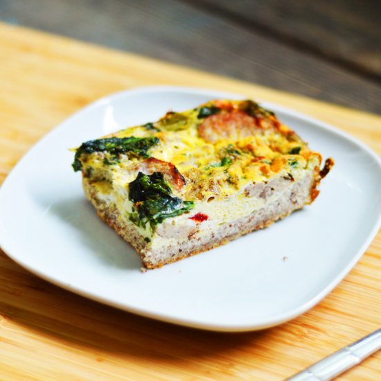 Chicken Sausage Quiche