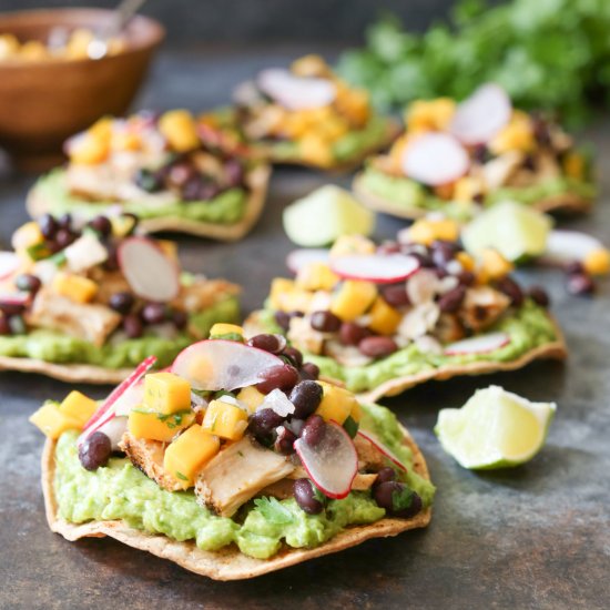 Grilled Tuna Tostadas w/ Mango Salsa