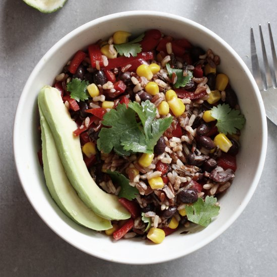 Black Bean Rice Bowl