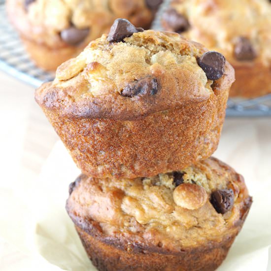 Chocolate Chip Banana Muffins