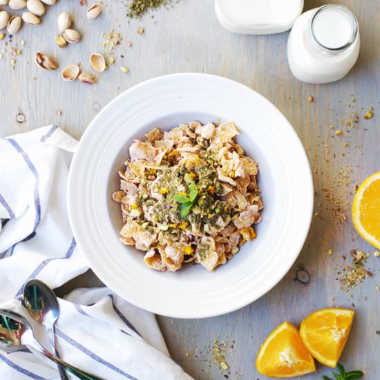 Pistachio and Orange Night Cereal