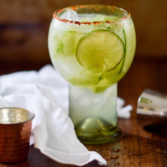 Spicy Cucumber Lime Margarita