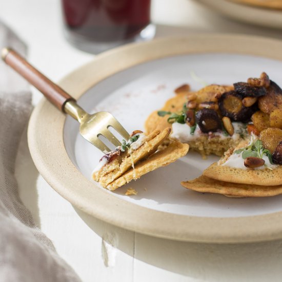 Savory chickpea pancakes