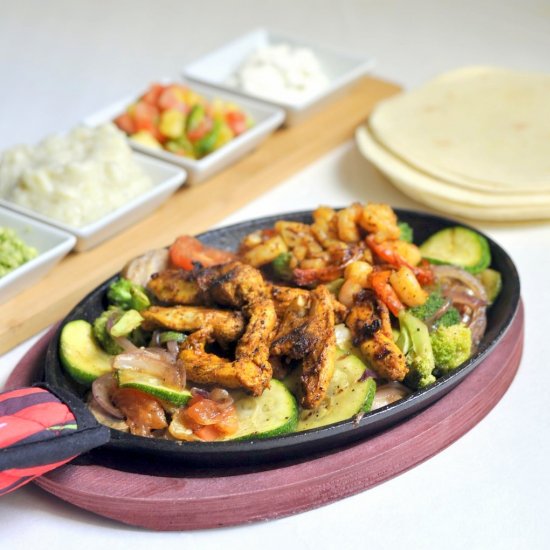 Chicken And Shrimp Fajita