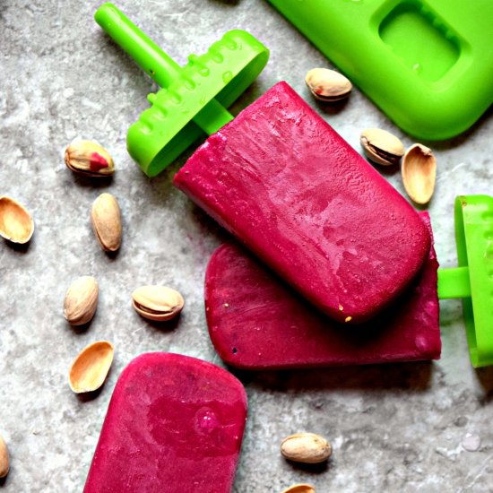 Beetroot Plum Rose Ice Pops