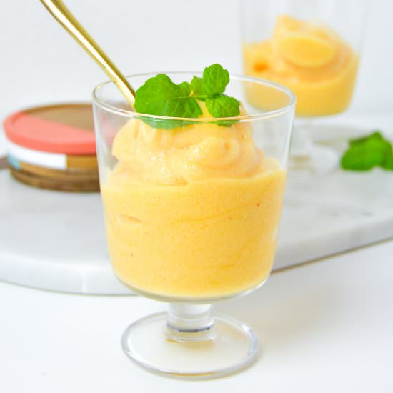 Peach Lemonade Sorbet