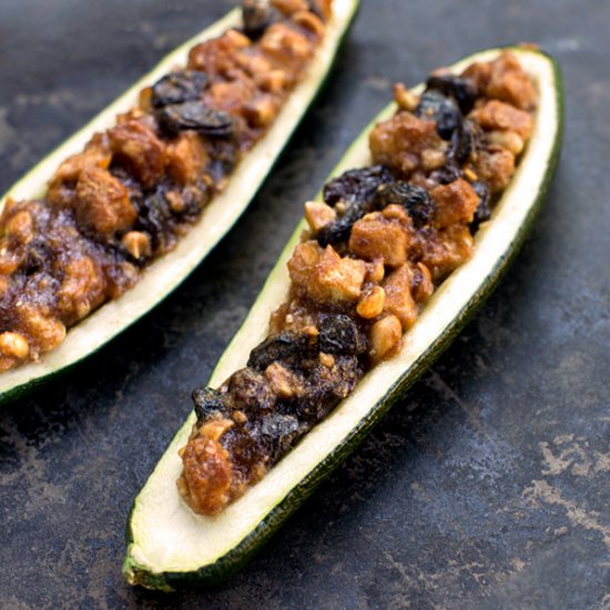 Easy Zucchini Bread Pudding Boats