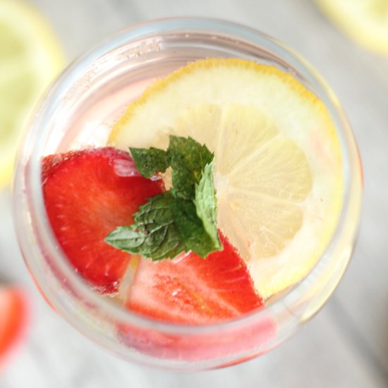 Strawberry Lemon Rosé Sangria