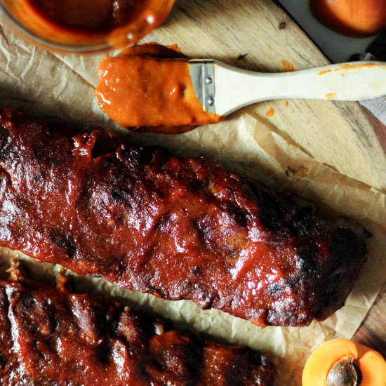 Fiery Apricot Bourbon BBQ Sauce